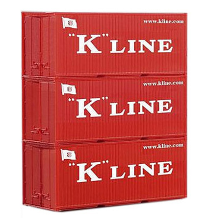 Piko 56220: Konteinerid 'K-Line' 20ft 3 tk