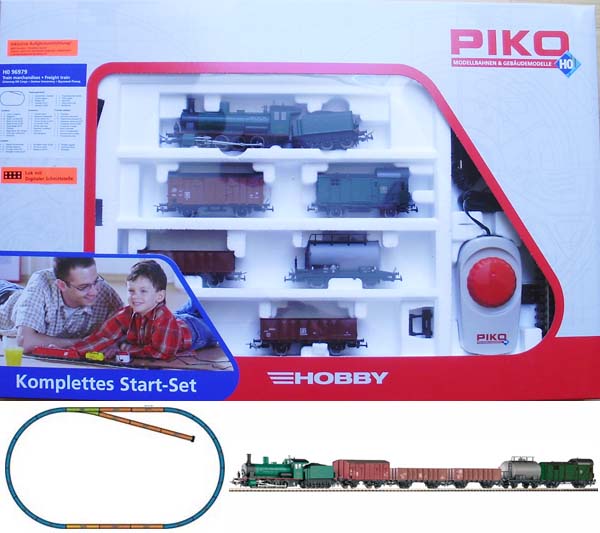 Piko 96979: Starter set Freight train, Steam Engine Rh71